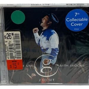 Double Live Garth Brooks 2-CD's Set 7th Collectable Cover 25 Songs NEW